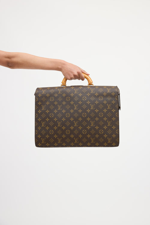 Louis Vuitton 1998 Monogram Pilot Serviette Briefcase