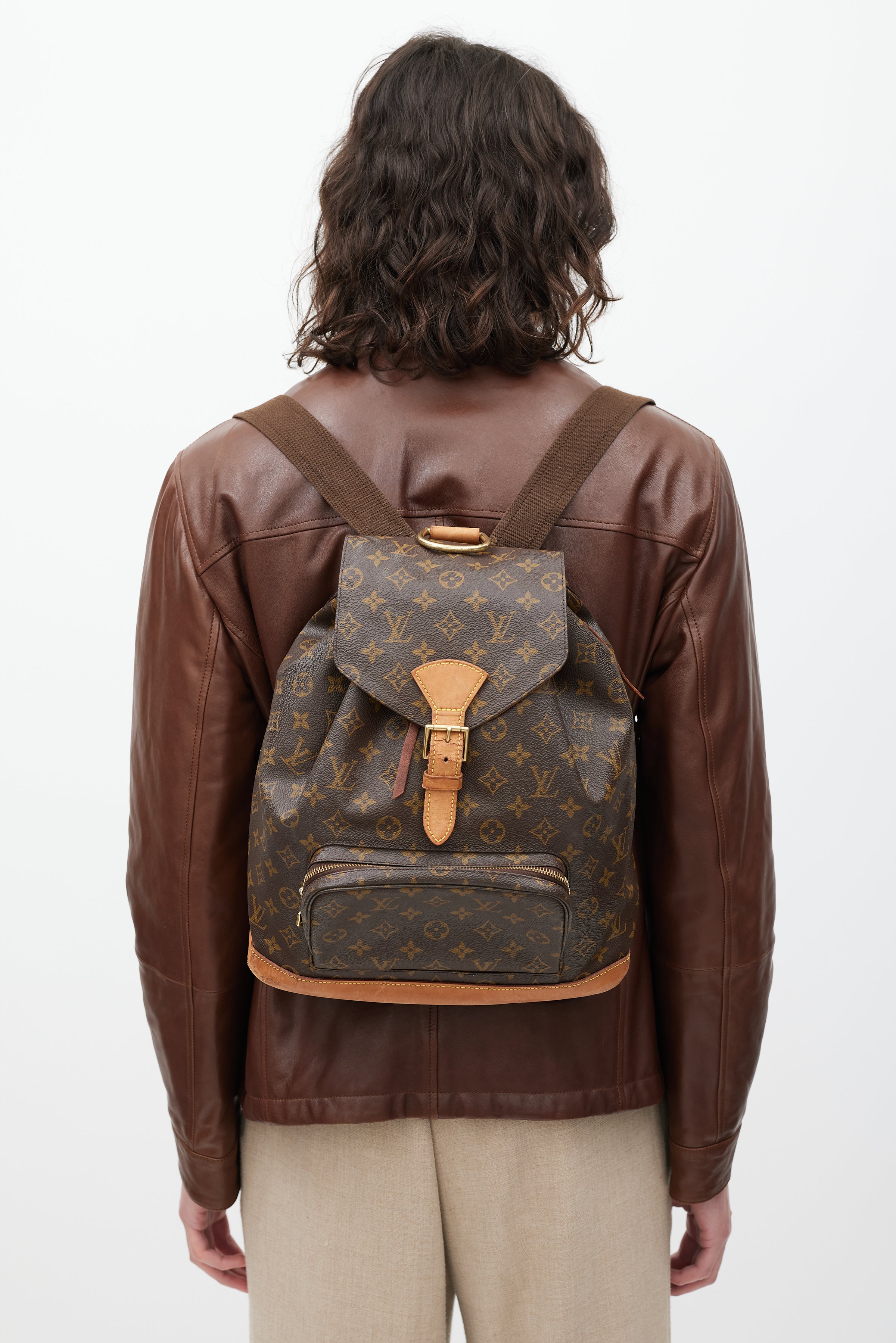 louis vuitton brown monogram backpack Louis Vuitton // Brown Monogram Canvas Montsouris Backpack – VSP Consignment