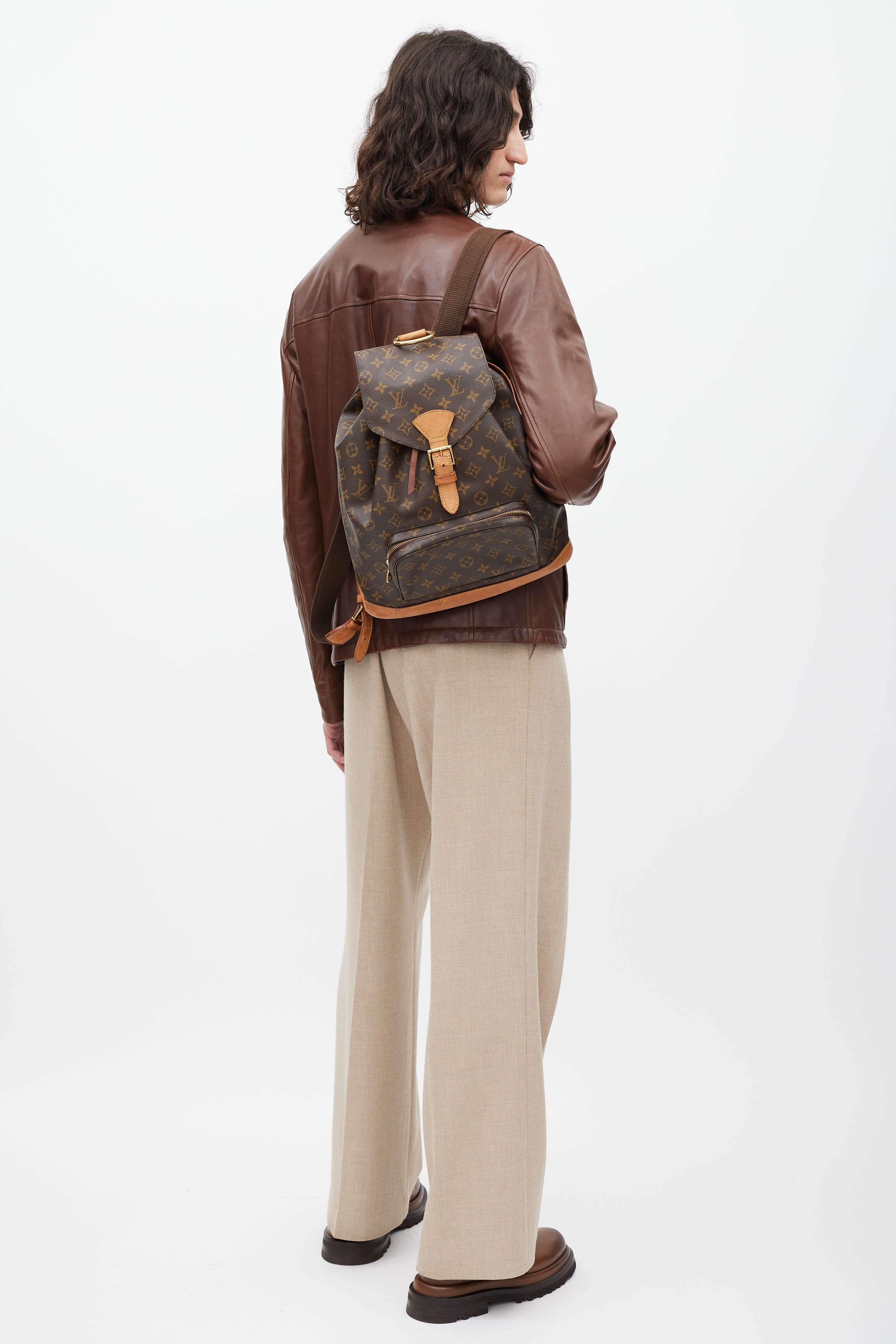 Louis Vuitton // Brown Monogram Canvas Montsouris Backpack – VSP Consignment