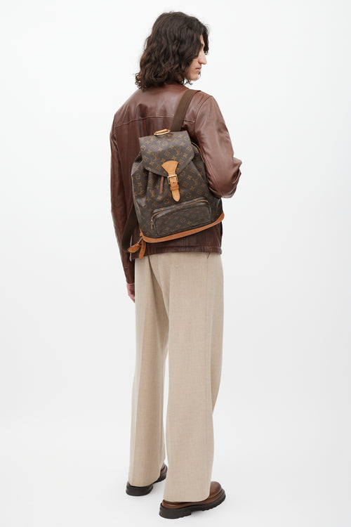 Louis Vuitton Brown Monogram Canvas Montsouris Backpack