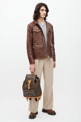 Louis Vuitton Brown Monogram Canvas Montsouris Backpack