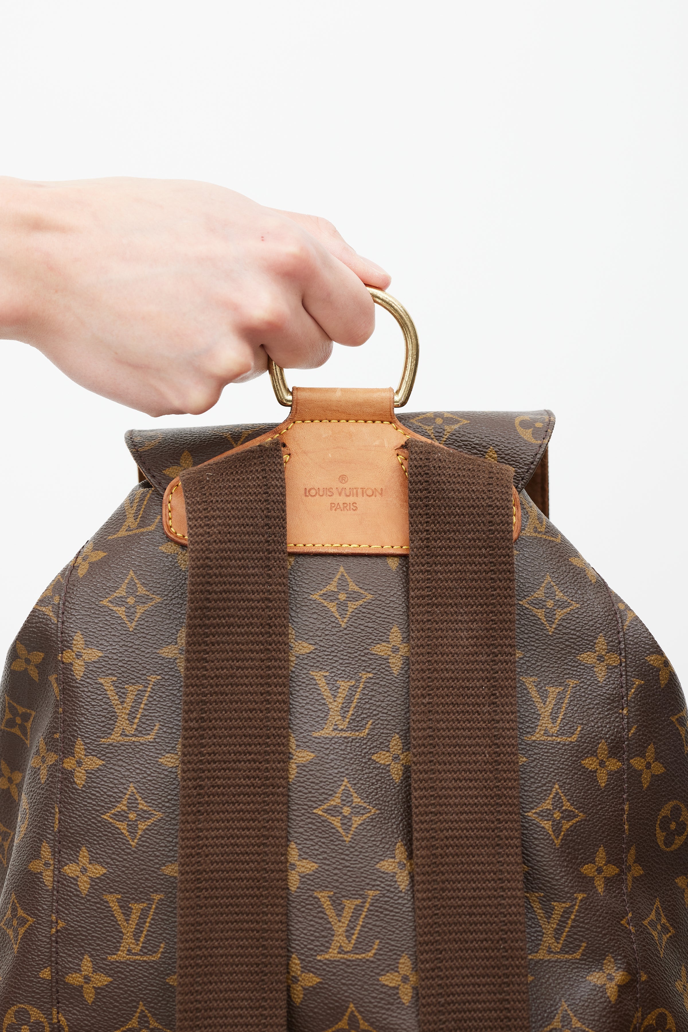 Louis Vuitton // Brown Monogram Canvas Montsouris Backpack – VSP Consignment Louis Vuitton // Brown Monogram Canvas Montsouris Backpack – VSP Consignment