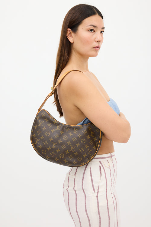 Louis Vuitton Brown Monogram Croissant MM Shoulder Bag