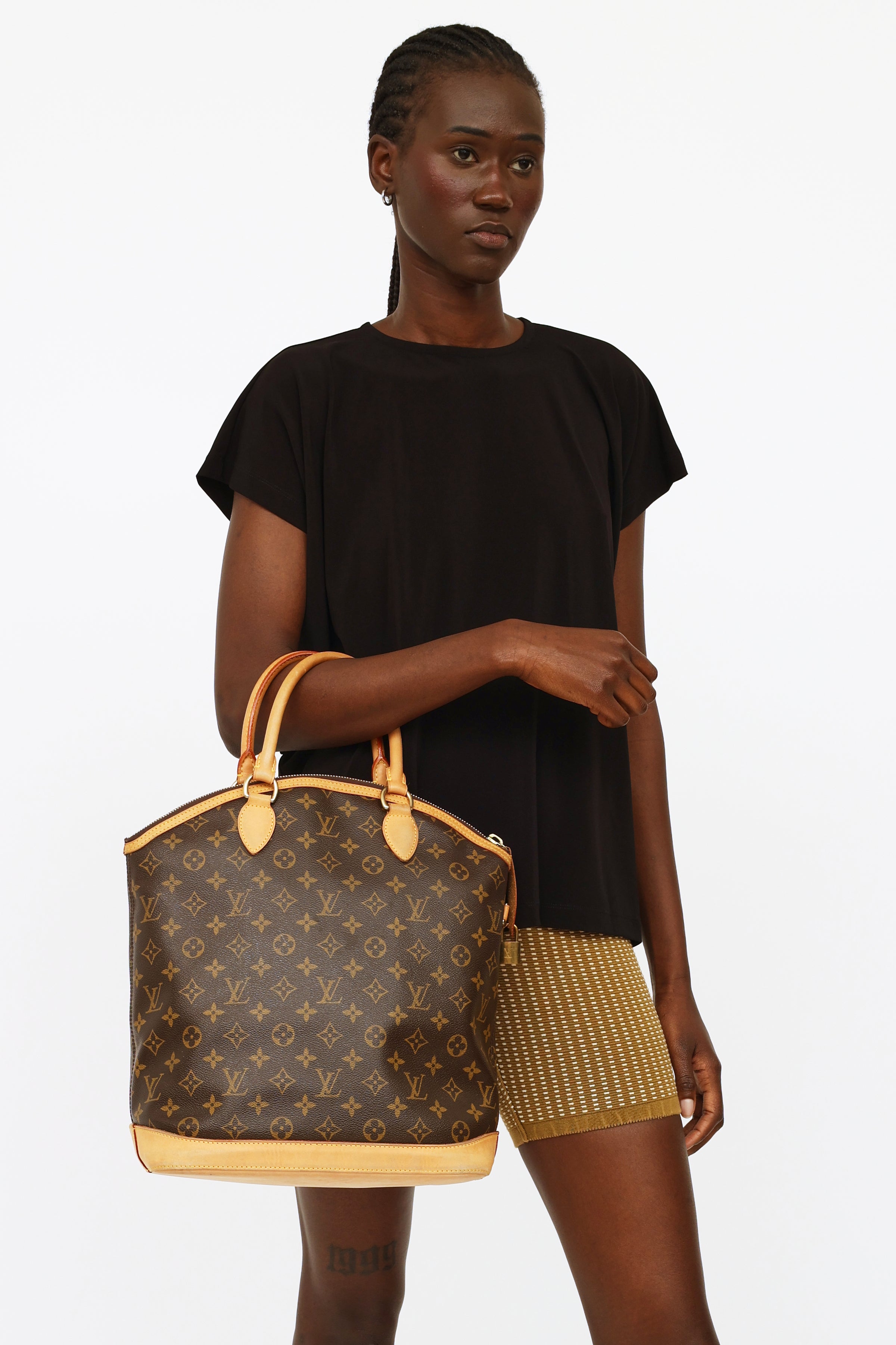 Louis Vuitton // Brown Monogram Vertical Lockit GM Bag – VSP