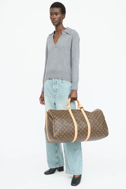 Louis Vuitton 2018 Monogram Bandoulière Keepall 55
 Bag