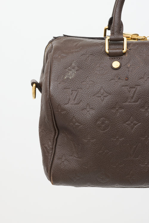 Louis Vuitton Brown Monogram Empreinte Speedy Bandoulière 30 Bag