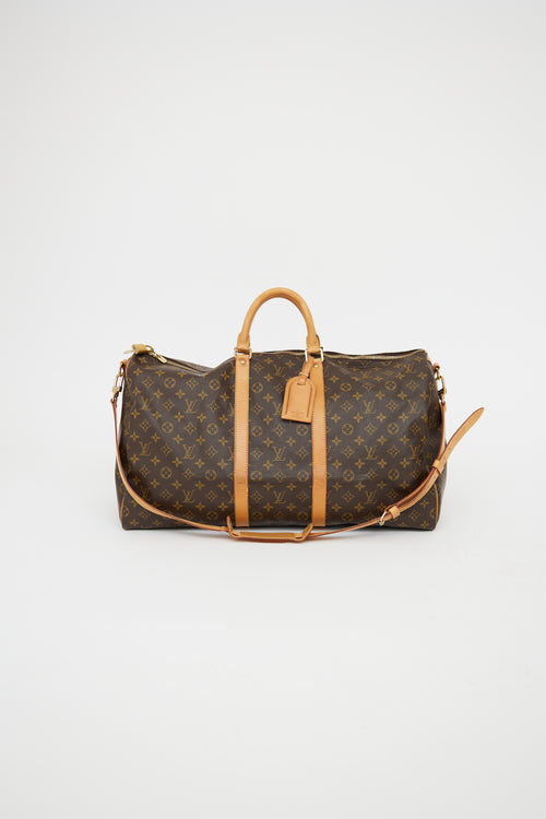 Louis Vuitton Monogram Keepall 55 Bandouliere  Bag