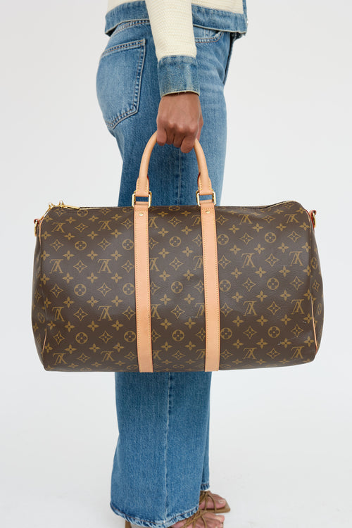 Louis Vuitton Monogram Keepall Bandoulière 45 Bag