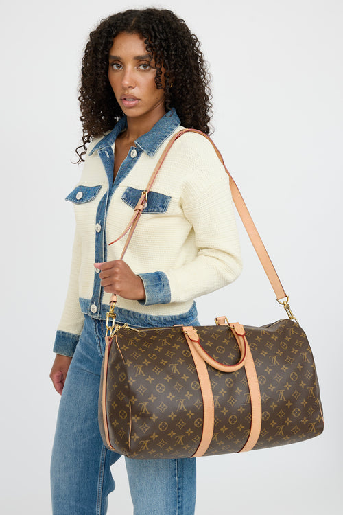 Louis Vuitton Monogram Keepall Bandoulière 45 Bag
