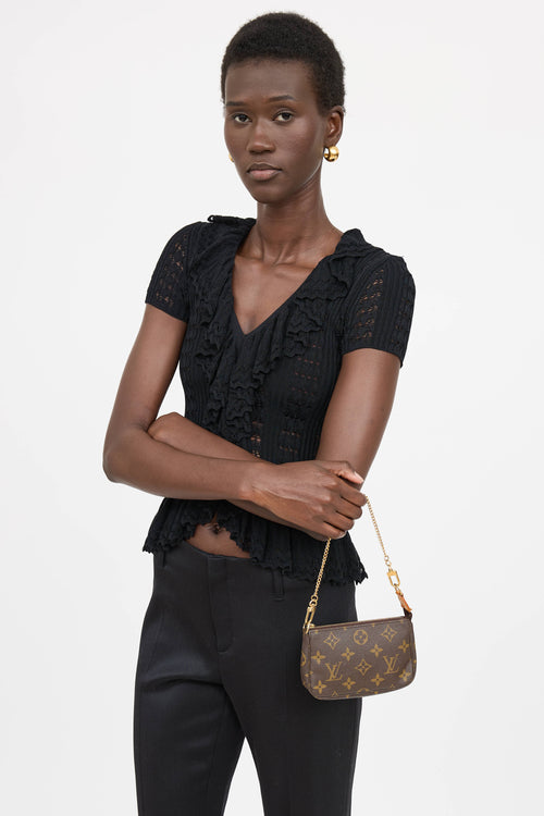 Louis Vuitton 2006 Mini Monogram Pochette Bag