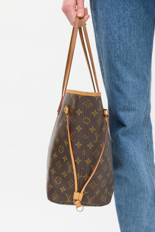 Louis Vuitton Brown Monogram Neverfull MM Bag