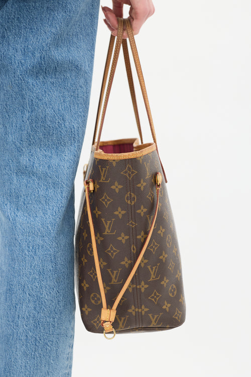 Louis Vuitton Brown Monogram Neverfull MM Bag