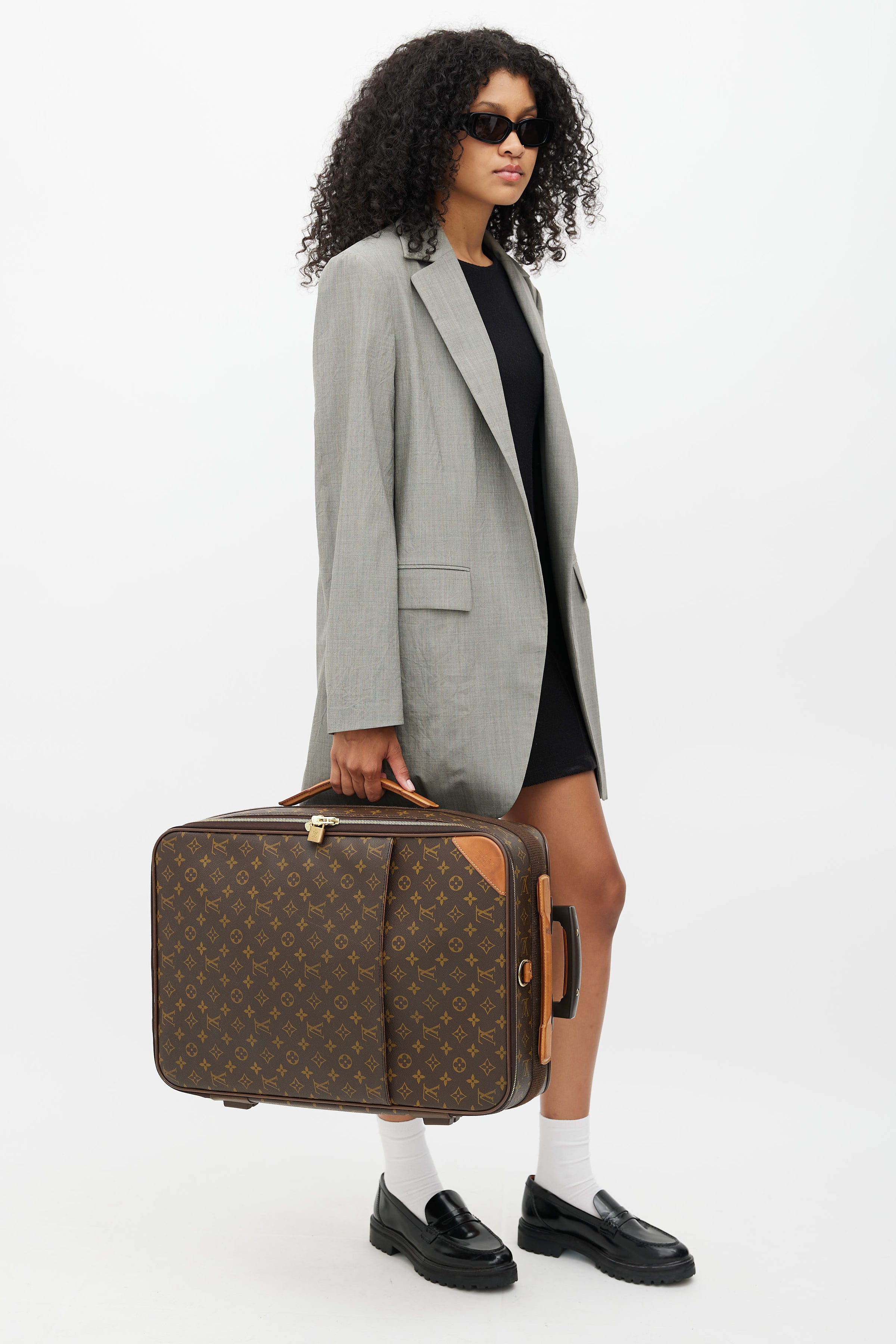 Louis Vuitton PEGASE LÉGÈRE 55 valigia Brown Leather ref.92121