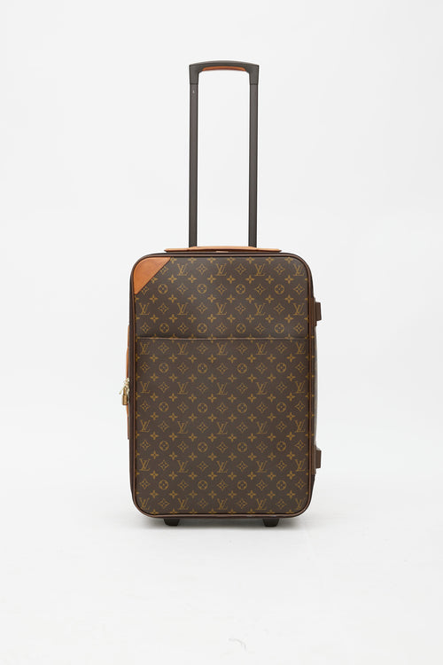 Louis Vuitton Brown Monogram Pégase 55 Suitcase