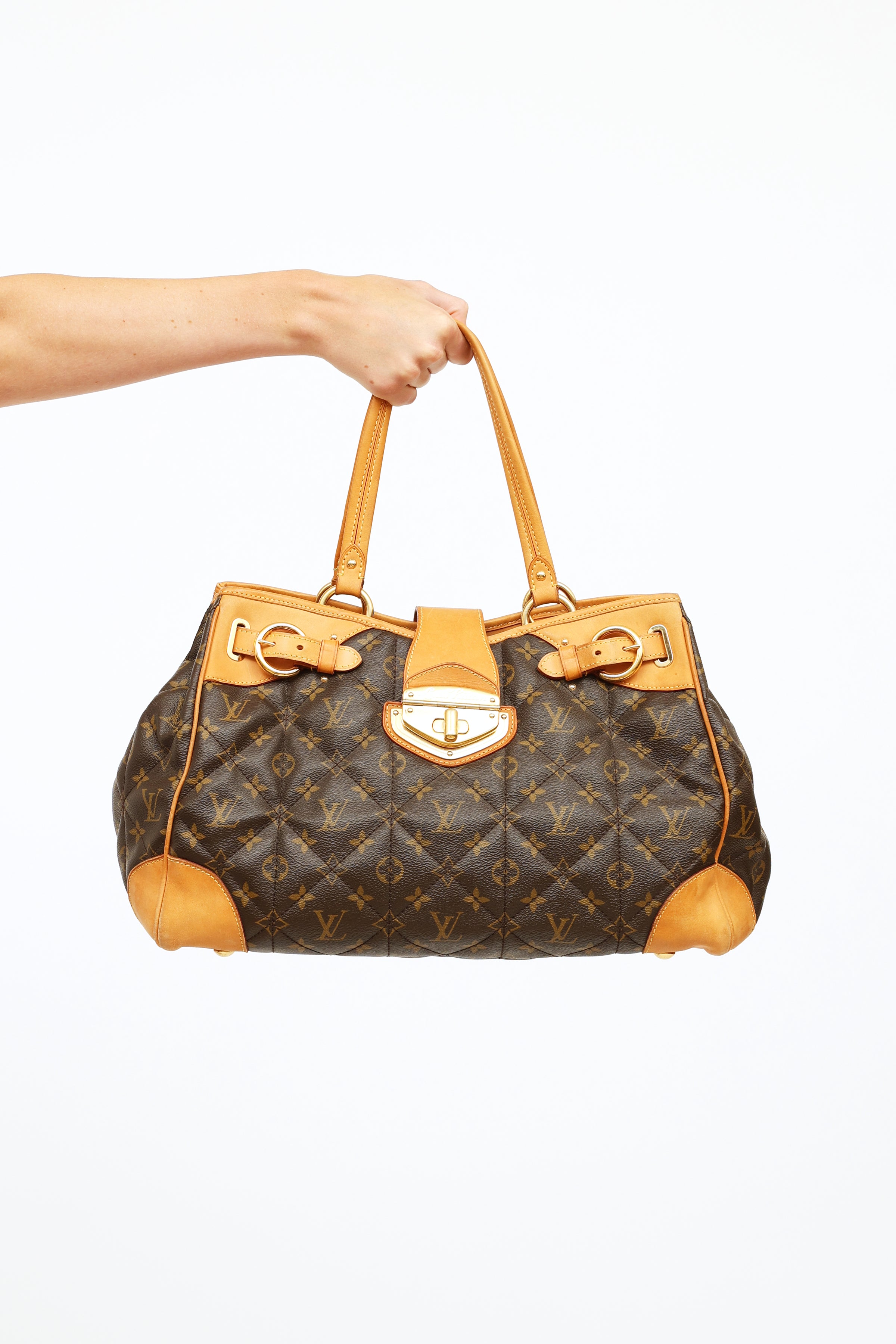Lots of details on the Louis Vuitton Etoile Shoppers Tote. The