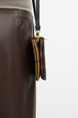 Louis Vuitton Brown Double Zip Monogram Pochette