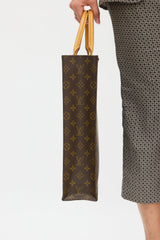 Louis Vuitton Brown Monogram Sac Plat GM Tote  Bag