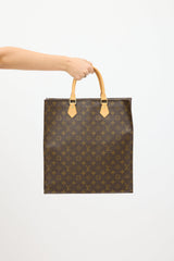 Louis Vuitton Brown Monogram Sac Plat GM Tote  Bag