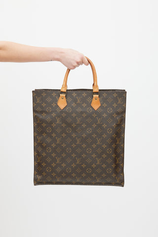 Louis Vuitton Brown Monogram Canvas Sac Plat GM Tote Bag