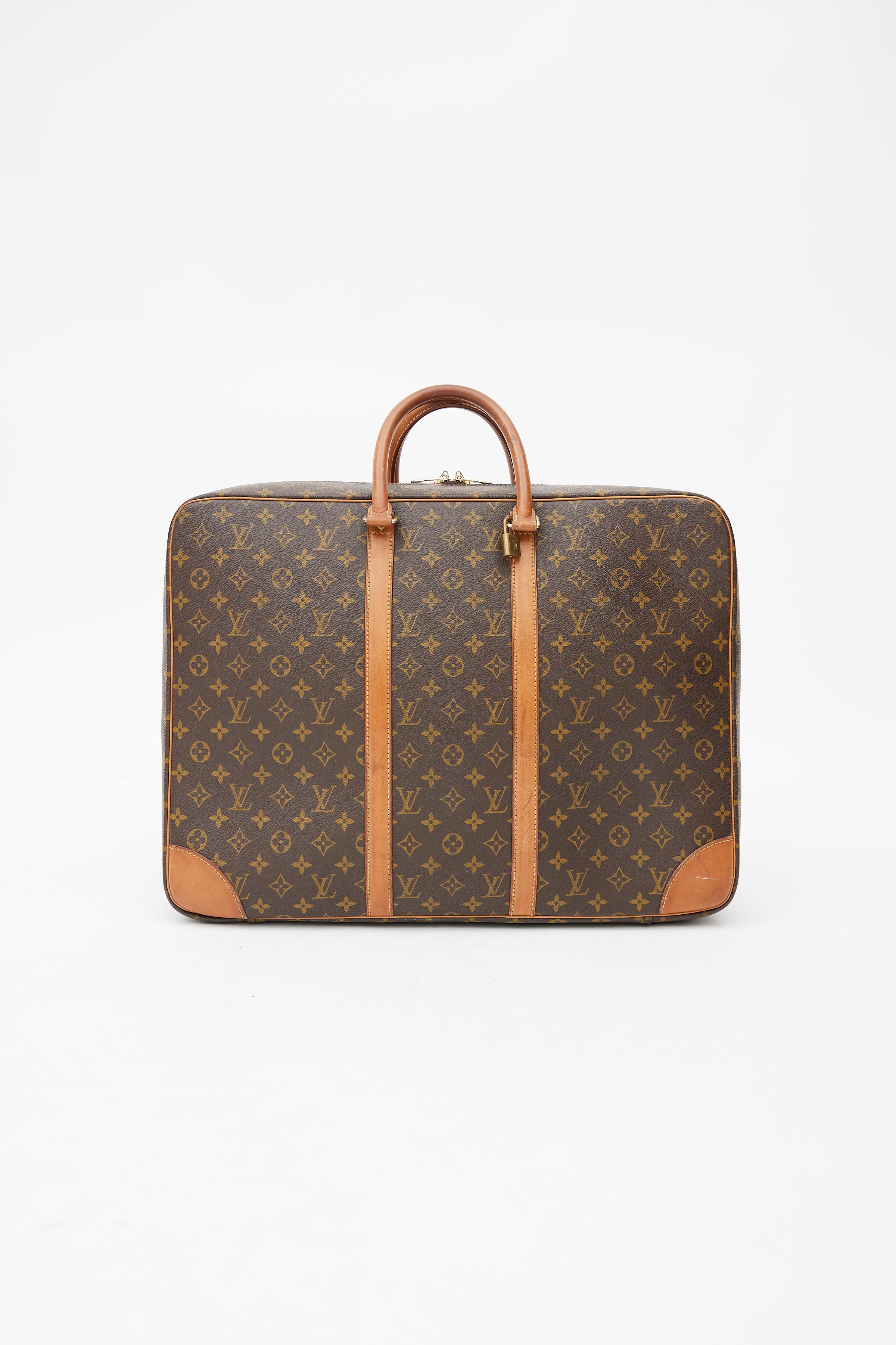 Auth LOUIS VUITTON Sirius 54 Monogram 2 Suitcase Travel Business Bag #52110