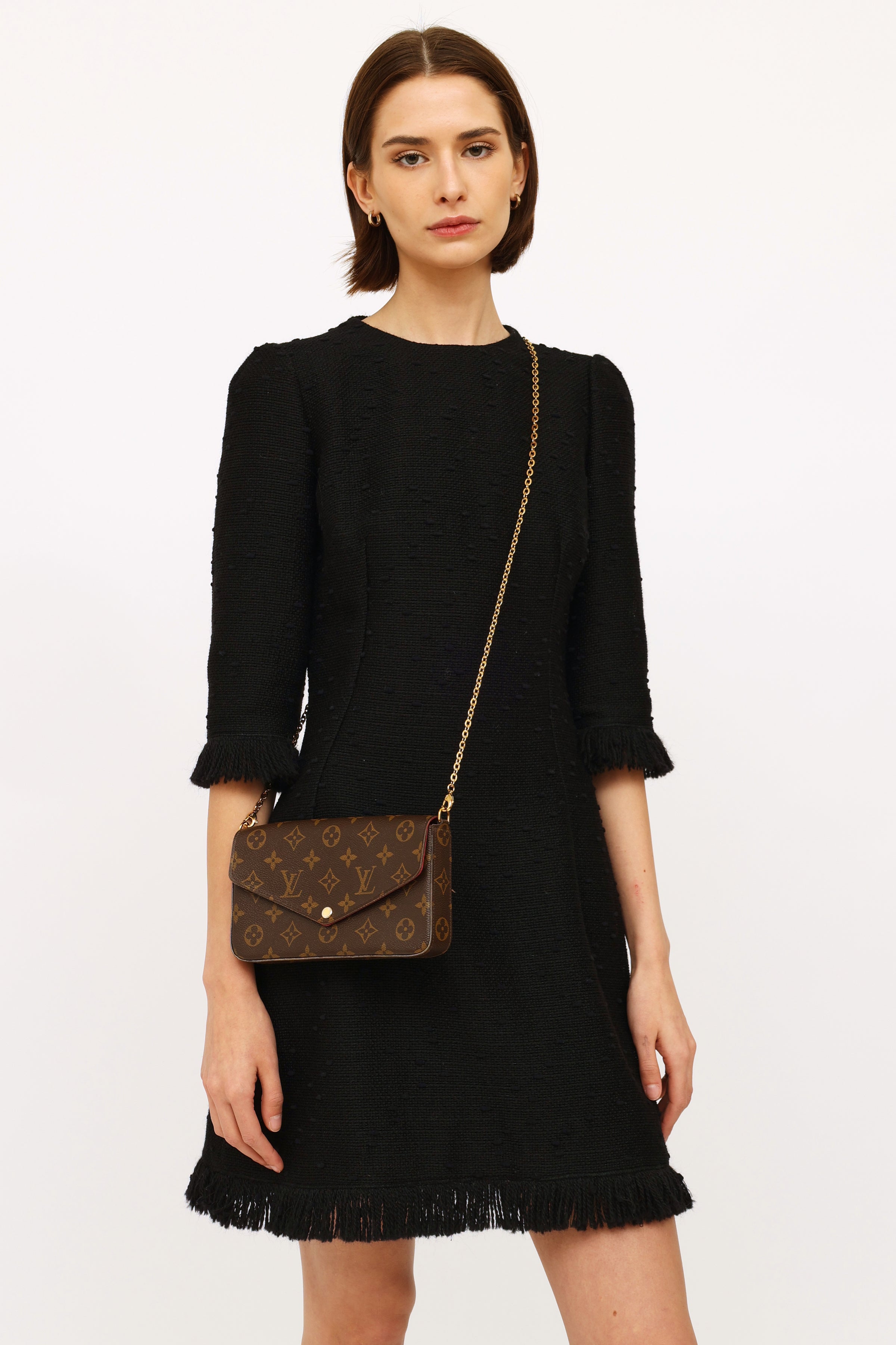 Louis Vuitton // Brown Monogram Felicie Pochette Bag – VSP Consignment