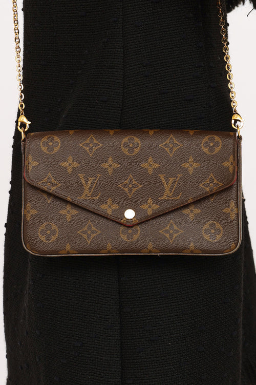 Louis Vuitton Brown Monogram Felicie Pochette Bag