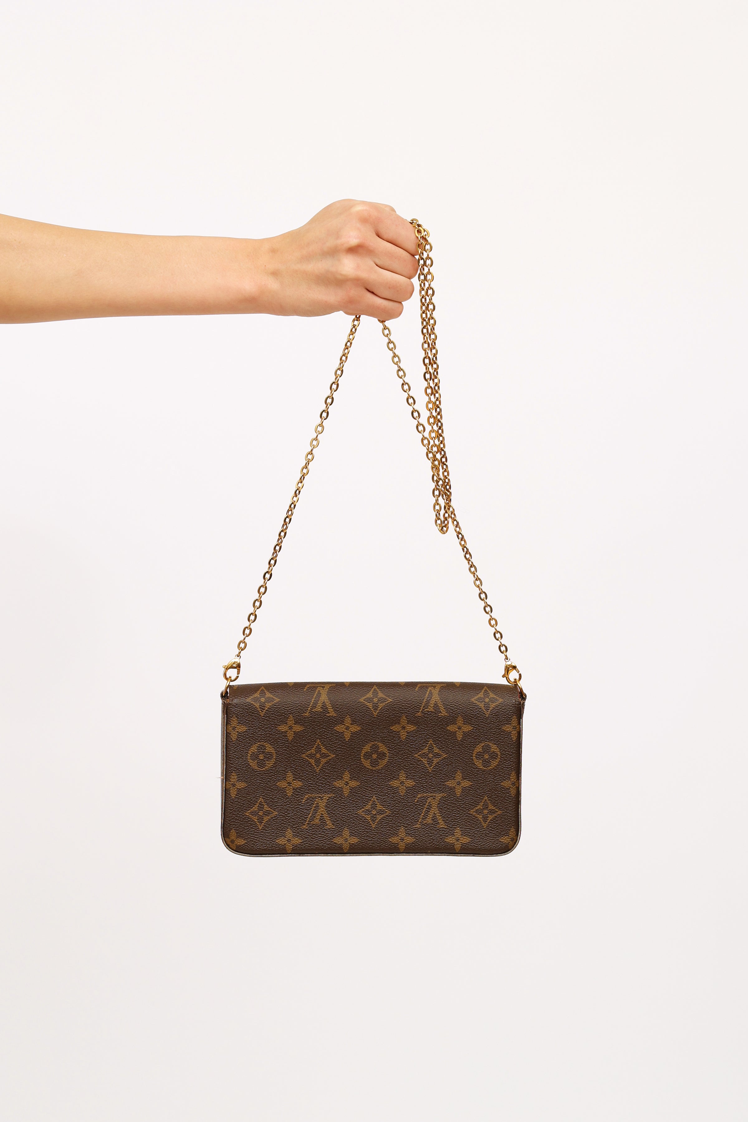 Buy Brand New & Pre-Owned Luxury Louis Vuitton pochette Felicie Chain Wallet  Online