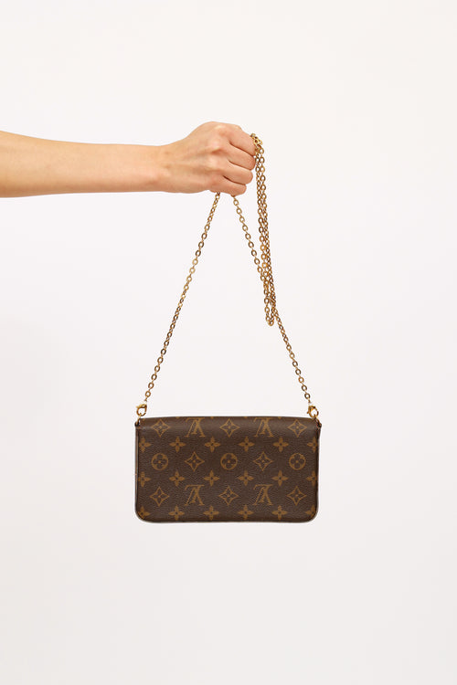Louis Vuitton Brown Monogram Felicie Pochette Bag