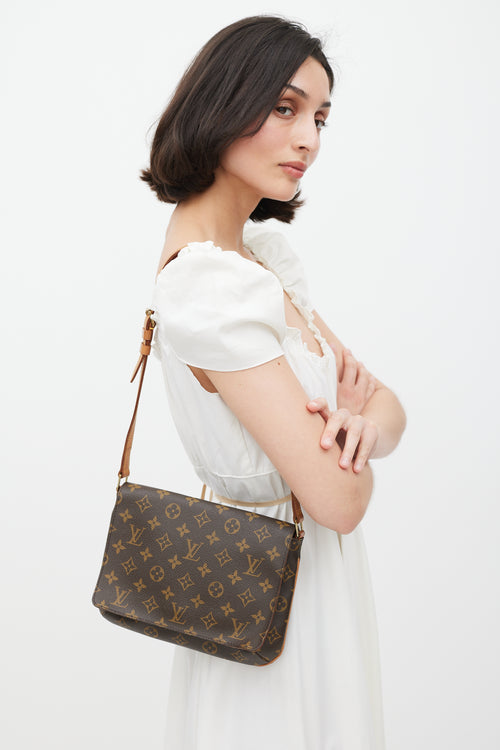 Louis Vuitton Brown Musette Tango Monogram Bag