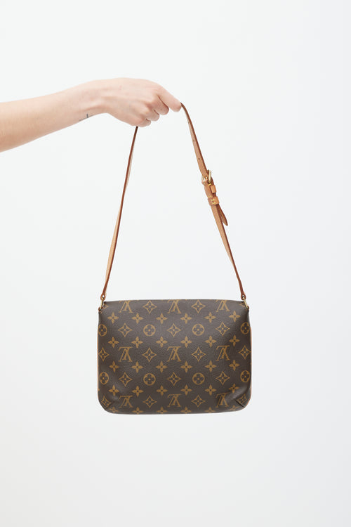 Louis Vuitton Brown Musette Tango Monogram Bag