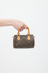 Louis Vuitton Brown Nano Speedy Monogram Bag