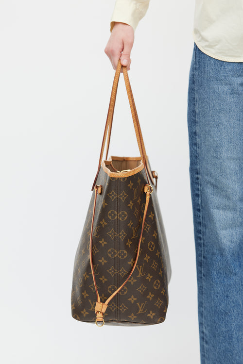 Louis Vuitton Brown Monogram Canvas Neverfull Tote Bag