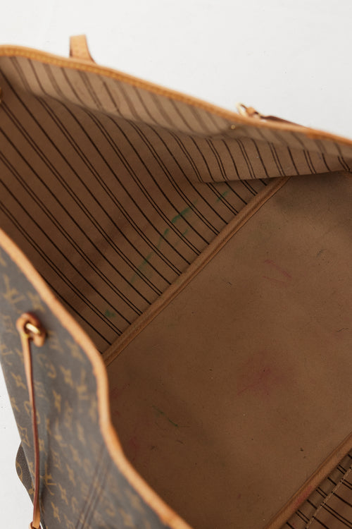 Louis Vuitton Brown Monogram Canvas Neverfull Tote Bag