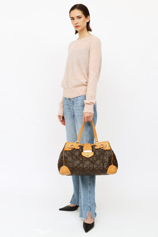 Louis Vuitton // Brown & Pink Monogram Néonoé MM Bucket Bag – VSP  Consignment