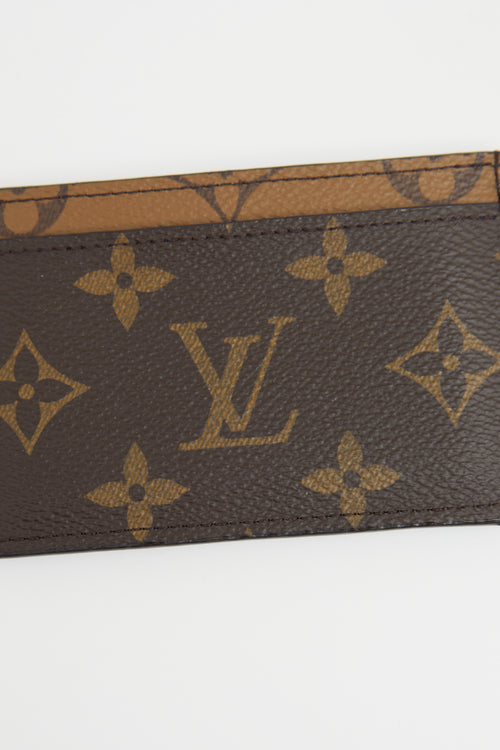 Louis Vuitton Brown Reverse Monogram Card Holder