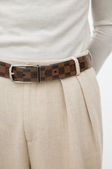 Louis Vuitton Brown & Damier Ebene Belt