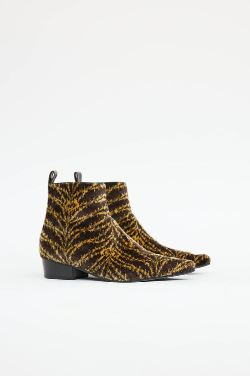 Louis Vuitton Terrycloth Ankle Boot