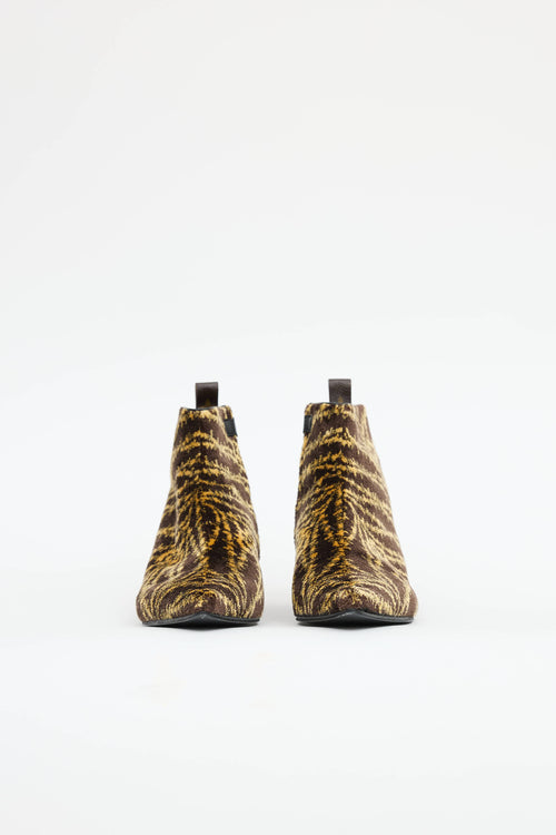 Louis Vuitton Terrycloth Ankle Boot