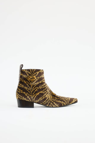Louis Vuitton Terrycloth Ankle Boot