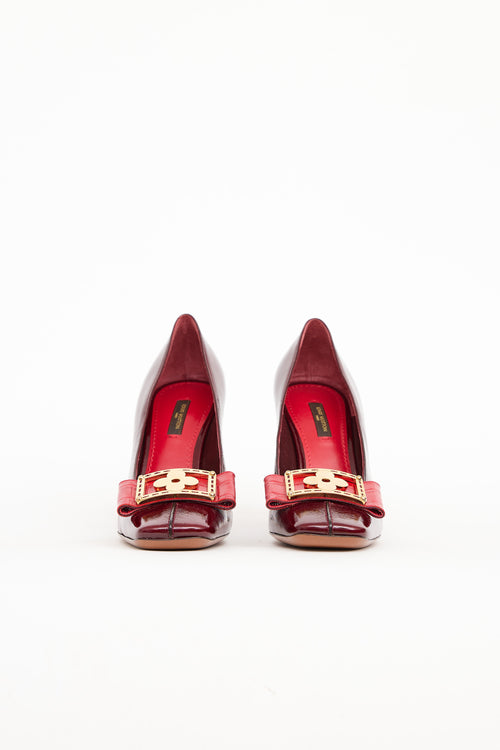 Louis Vuitton 2006 Fleur Logo Pump