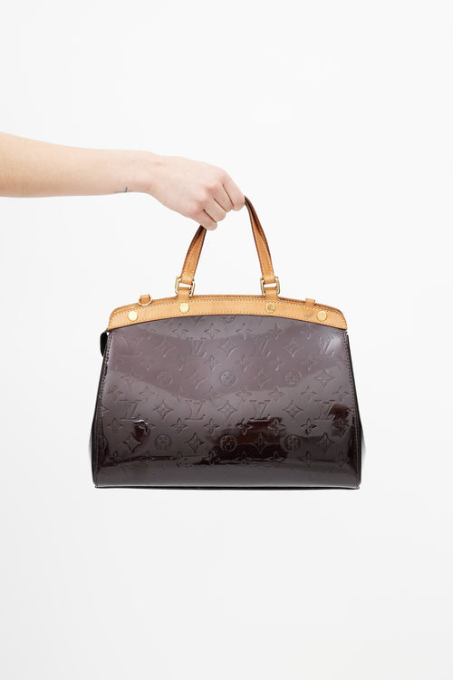 Louis Vuitton Burgundy Amarante Monogram Vernis Brea Shoulder Bag