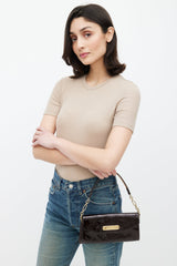 Louis Vuitton Burgundy Vernis Sunset Boulevard Clutch Bag