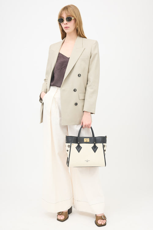 Louis Vuitton Canvas On My Side MM Bag