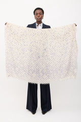Louis Vuitton Cashmere Damier Azur Scarf