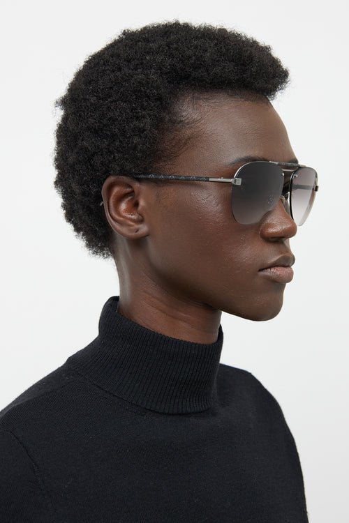 Louis Vuitton Clockwise Canvas Aviator Sunglasses