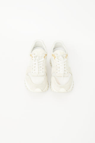 Louis Vuitton Cream & White Mesh Sneaker