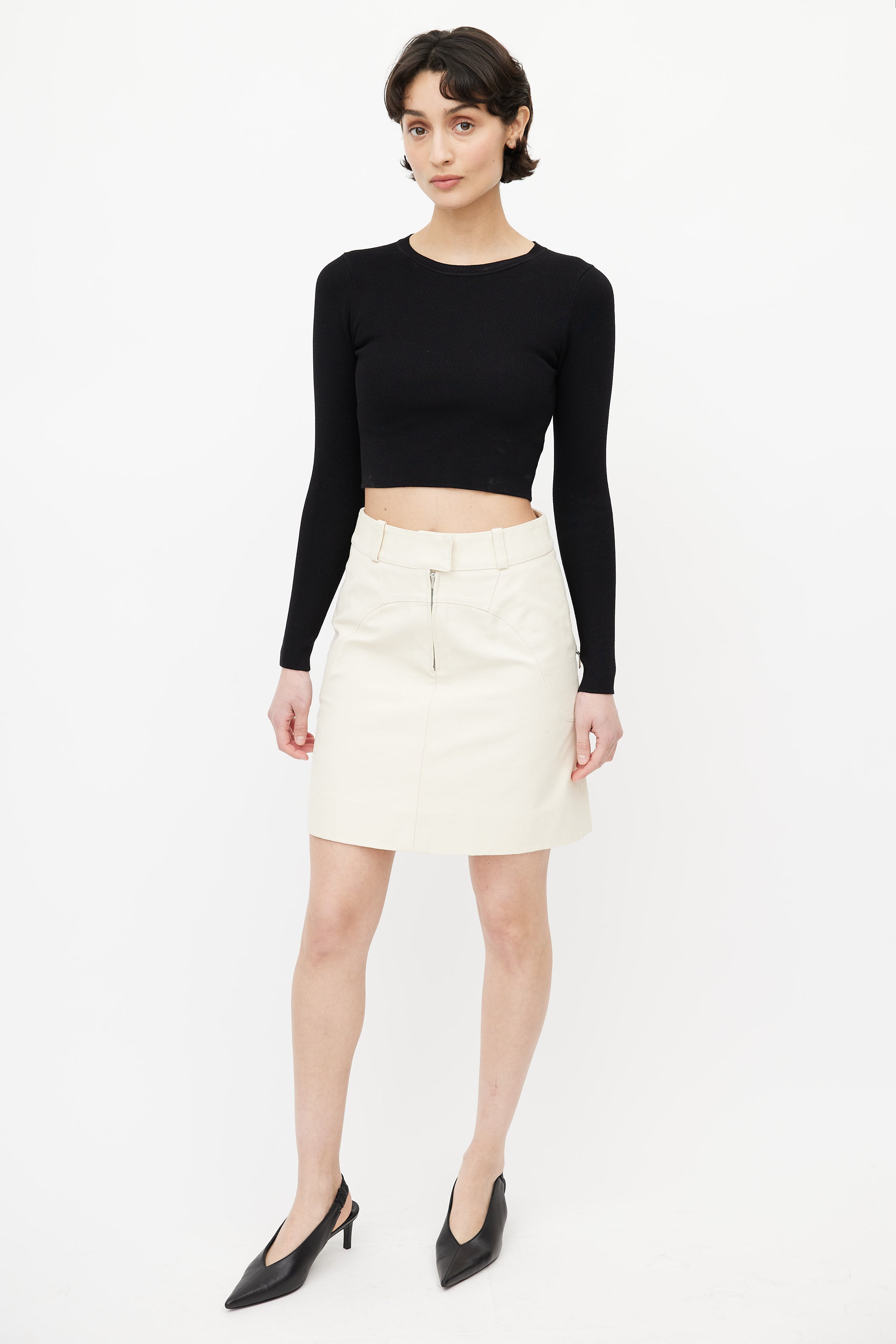 Louis Vuitton Authenticated Cotton Skirt