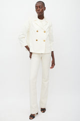Louis Vuitton Cream Cotton Modular Jacket