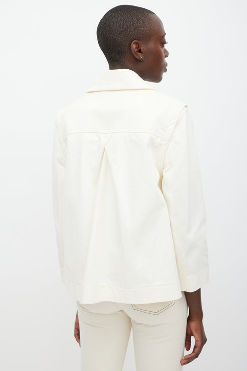 Louis Vuitton Cream Cotton Modular Jacket