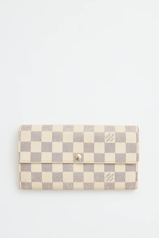Louis Vuitton 2012 Damier Azur Sarah Wallet